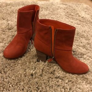 Orange Suede Cole Haan Boots-HOT!